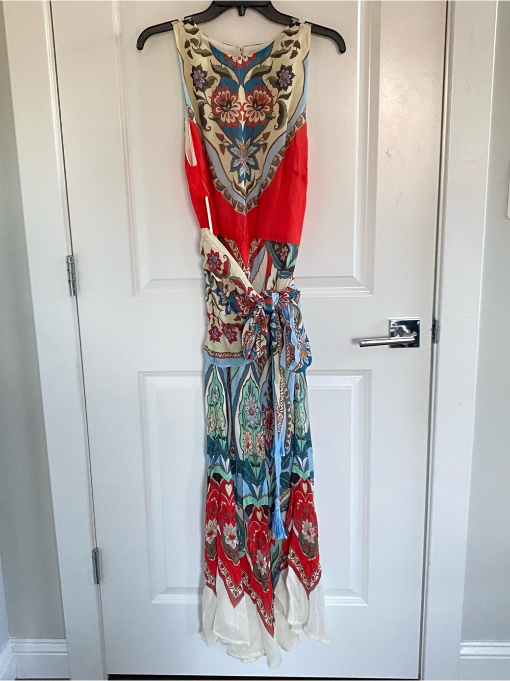 Farm Rio x Anthropologie Fit-and-Flare Maxi Dress Sz M NWT - Picture 4 of 7